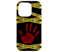 CSI - Crime Scene, Forensic Science, Police - Red Handprint Case for iPhone 14 Pro