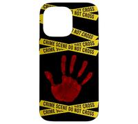 CSI - Crime Scene, Forensic Science, Police - Red Handprint Case for iPhone 14 Pro Max