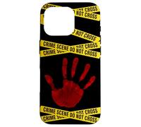 CSI - Crime Scene, Forensic Science, Police - Red Handprint Case for iPhone 16 Pro