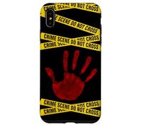CSI - Crime Scene, Forensic Science, Police - Red Handprint Case for iPhone XS Max
