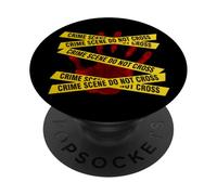 CSI - Crime Scene, Forensic Science, Police - Red Handprint PopSockets Adhesive PopGrip