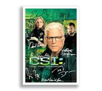 CSI Crime Scene Investigation cast signed autograph poster photo print framed memorabilia tv show series gift Ted Danson (A4 poster only)