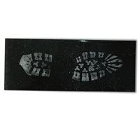 CSI Footprint Gel Lifters, Picking Up Powdered Latent Prints, Shoe Impressions, Crime Scene Forensic Supply, Black, 14x36 cm, 2 pcs/Pack