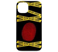 CSI - Forensic Science, Police Detective - Red Fingerprint Case for iPhone 13
