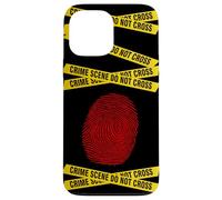 CSI - Forensic Science, Police Detective - Red Fingerprint Case for iPhone 13 Pro Max