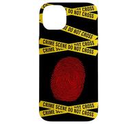 CSI - Forensic Science, Police Detective - Red Fingerprint Case for iPhone 14 Plus