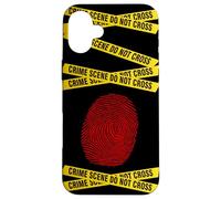 CSI - Forensic Science, Police Detective - Red Fingerprint Case for iPhone 16 Plus
