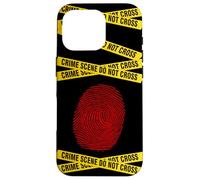 CSI - Forensic Science, Police Detective - Red Fingerprint Case for iPhone 16 Pro