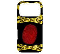CSI - Forensic Science, Police Detective - Red Fingerprint Case for iPhone 17 Pro