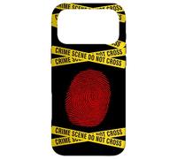 CSI - Forensic Science, Police Detective - Red Fingerprint Case for iPhone 17 Pro Max