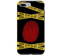 CSI - Forensic Science, Police Detective - Red Fingerprint Case for iPhone 7 Plus/8 Plus