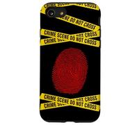 CSI - Forensic Science, Police Detective - Red Fingerprint Case for iPhone SE (2020) / 7/8