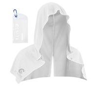 CSITE Cooling Hoodie Towels for Neck and Face, UPF 50 Sun Protection & Instant Cooling, Ice Towels for Hot Weather, Soft Breathable Towel for Sport, Work out, Gym, Camping & More Activities