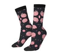 Csivkej Brain Print Novelty Socks Casual Athletic Running Travel Socks For Women Men