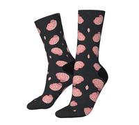 CSIVKEJ Brain Print Novelty Socks Casual Athletic Running Travel Socks For Women Men