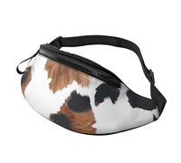 CSIVKEJ Cow Print Waist Bag Adjustable for Men Women Traveling Hiking Cycling Running Outdoors