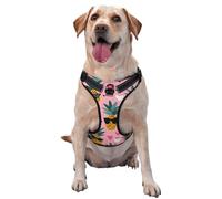 CSIVKEJ Dog Harness and Leash Set, Anti-Pull Dog Leash For Medium, Small and Large Dogs, Reflective Anti-Choking Pet Oxford Vest with Easy Control Handle For Training Or Walking.(M size)