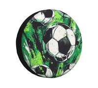 CSIVKEJ Football Print Spare Tire Cover Dust-Proof Wheel Tire Cover Fit Jeep,Trailer, Rv, Suv And Many Vehicle