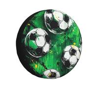 CSIVKEJ Football Print Spare Tire Cover Dust-Proof Wheel Tire Cover Fit Jeep,Trailer, Rv, Suv And Many Vehicle