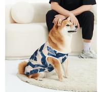 CSIVKEJ Mandala Blue Print Pet Clothing For Cats And Dogs Soft Cute Puppy Vest Small Medium Large Dog T-Shirt