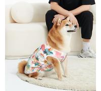 CSIVKEJ Palm Tree Print Pet Clothing For Cats And Dogs Soft Cute Puppy Vest Small Medium Large Dog T-Shirt