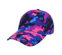 CSIVKEJ Purple Camo Baseball Cap for Women Fashionable Adjustable Dad Hats Trucker Hat Washed Personalized Vintage Unisex Gift