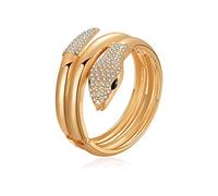 CSIYANJRY99 18K Gold Snake Bangle Bracelet for Women Chunky Wide Thick Snake Cuff Bracelet Hammered Irregular Wrist Snake Wrap Bracelet Halloween Egyptian Medusa Accessories, adjustable, Zinc, no