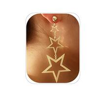 CSIYANJRY99 A Pair Star Dangle Earrings for Women Rhinestone Crystal Long Tassel Stars Charms Drop Dangling Stud Fashion Lightweight Festival Christmas Birthday Party Jewelry Dainty Gifts for Friends