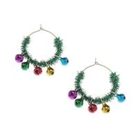 CSIYANJRY99 Christmas Earrings for Women Acrylic Holiday Dangle Earrings Christmas Stud Tree Snowflake Bow Bells Light Earrings Bulk Cute Christmas Party Jewelry, Zinc, No Gemstone