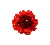 CSIYANJRY99 Dainty Fabric Rose Flower Large Brooch Lapel Pins Delicate Elegant Handmade Flower Brooches Pin Classic for Wedding Party Dance Banquet for Women Dress Suit Ceremony Clothes Accessories