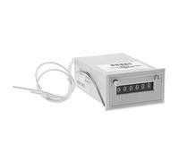 CSK6 NKW 6 Digit Electromagnetic Pulse Counter AC220V / AC110V / DC24V / DC 12V for Petroleum Chemical Textile(DC 24V)