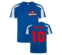 CSKA Moscow Junior Alan Dzagoev Sports Training Jersey in Blue | Size: 5-6 Years CSKA Moscow Blue 5-6 Years