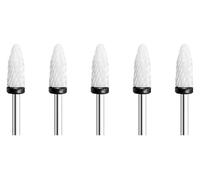 cskky 5Pc Ceramic Nail Art Drill Bits Rotary Cutter Clean Apparatus for Manicure Milling Machine Accessories Removal Gel Tool .oth