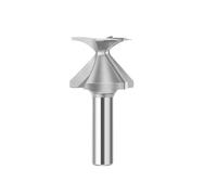 cskky 6/6.35/12/12.7mm Shank Arc Bending Integrated Router Bit Forming Tool Arc Bending Router Bit for Wooden Door Wall Cabinet .oth(12XR18 Three Blade)