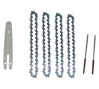 cskky 6 Inch Chainsaw Guide Bar and Saw Chain Set 37 Drive Link Electric 1/4''P for Brushless Electric Saw Wood Cutter Spare Chain .oth