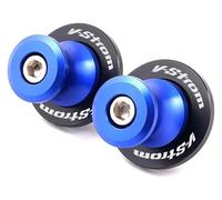 cskky Motorcycle Swingarm Spools M8 Slider Stand Screws Vstrom Tire Valve Caps Compatible with V-Strom 650 DL 250 650 1000 1050 Vstrom650(M8-spools Blue)
