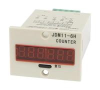 CSKWLLNBC JDM11-6H 5 pin 6-36VDC NPN Sensor Input Digital Electronic Production Counter Relay JDM11 AC 220V 110V 380V 36V DC 24V 12V(110VAC)