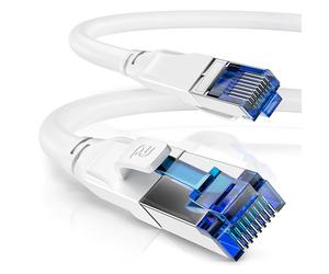CSL 15m CAT 8.1 Network Cable - 40 Gbits LAN Patch Cable - High Speed Gigabit Ethernet - S/FTP PIMF Shielding RJ45 Connector