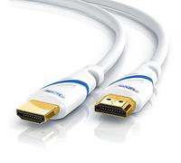 CSL - 4k HDMI Cable 2.0-7.5 m - Ultra HD 4k @ 60Hz - High Speed with Ethernet - Ultra HD Full HD - 3D ARC CEC HDCP HDR - 18 Gbits - TV Blu-ray PS5 Xbox Series X Switch - White - 7.5 m
