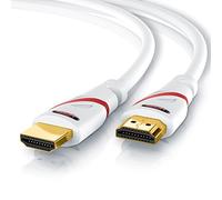 CSL - 8k / 4k HDMI Cable 2.1/2.0 5m - 8K @ 60Hz - 4K @ 120Hz - 48 Gbit/s - 3D - Ultra High Speed with Ethernet - TV Blu-ray PS5 Xbox Series X Switch - white - 5 metres