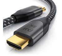 CSL - 8k HDMI Cable 2.1 3 m - 8K @ 120Hz 4K @ 240Hz with DSC - HDMI 2.1 2.0a 2.0b - 3D - High Speed Ethernet - HDTV - UHD II - Dynamic HDR-10+ - eARC - Variable Refresh Rate VRR - Dolby Vision