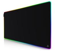 CSL-Computer Titanwolf - XXXL RGB Gaming Mouse Mat - 1200 x 600 mm - Mouse Pad - LED multi color - 7 LED colors plus 4 effect modes - for precision and speed - rubberized underside - washable