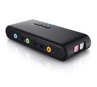CSL - USB 7.1 external sound card 8-channel - 7.1 Channel USB Soundbox - Dynamic 3D Surround Sound - up to 8 speakers - simultaneous recording and playback - analog and digital audio equipment
