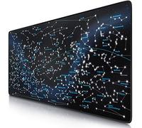 CSL - XXL Gaming Mouse Mat 900 x 400 mm - XXL Mouse Mat Large - Table Mat Large Size - Improves Precision and Speed - Also for Roccat Razer Logitech Mouse and Keyboard - Zodiac Sign