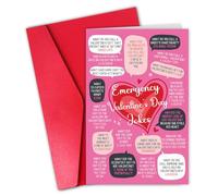 CSMOSJgreetings Funny Valentines Day Card for Wife Girlfriend, Romantic Valentines Day Card for Men Women, Emergency Valentine’s Day Jokes Cards
