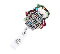 Csnbfiop Christmas Retractable Nurse Badge Reel Clip Students Doctor IDCard Holder For Christmas Day