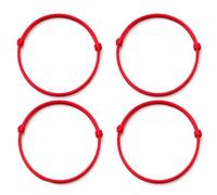 csncis 4pcs Red Bracelet, Adjustable Red Lucky Bracelet, Red Bracelet, Suitable for Men, Women and Children of All Ages, A Gift That Symbolises Happiness and Protection