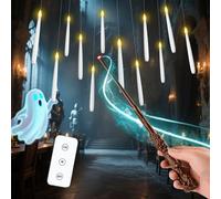 CSNDICE Floating Candles, LED Candle with Magic Wand Remote,Flameless Taper Floating Candles(6/18H Timer) 6.8" for Decor Christmas,Wedding,Theme Party (12)