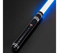 CSNDICE Lightsaber,Light Sabers with RGB 24 Colors,USB Rechargeable Lightsabers with FX Sound and Motion Sensors,Dueling Light Saber for Adults and Kids,Birthday Xmas Gift, Cosplay (Black)