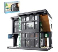 CSNRHG Coffee Shop Building Blocks Toys City Street View Architecture Model Set Birthday Age 6+ Children Teens Adult 581 Pieces
